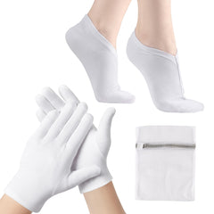 Guantes hidratantes de algodón BESSLEE para manos suaves.