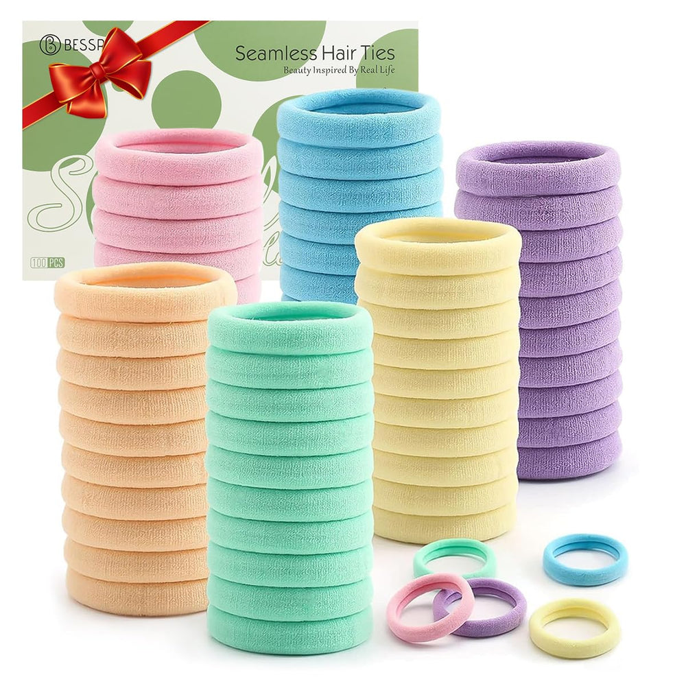 Ligas Bessrung sin costuras, duraderas y suaves para cabello delicado.