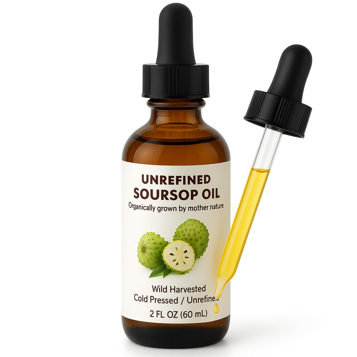Best Nature's Cosmetics Aceite de Guanábana en botella con cuentagotas para piel suave