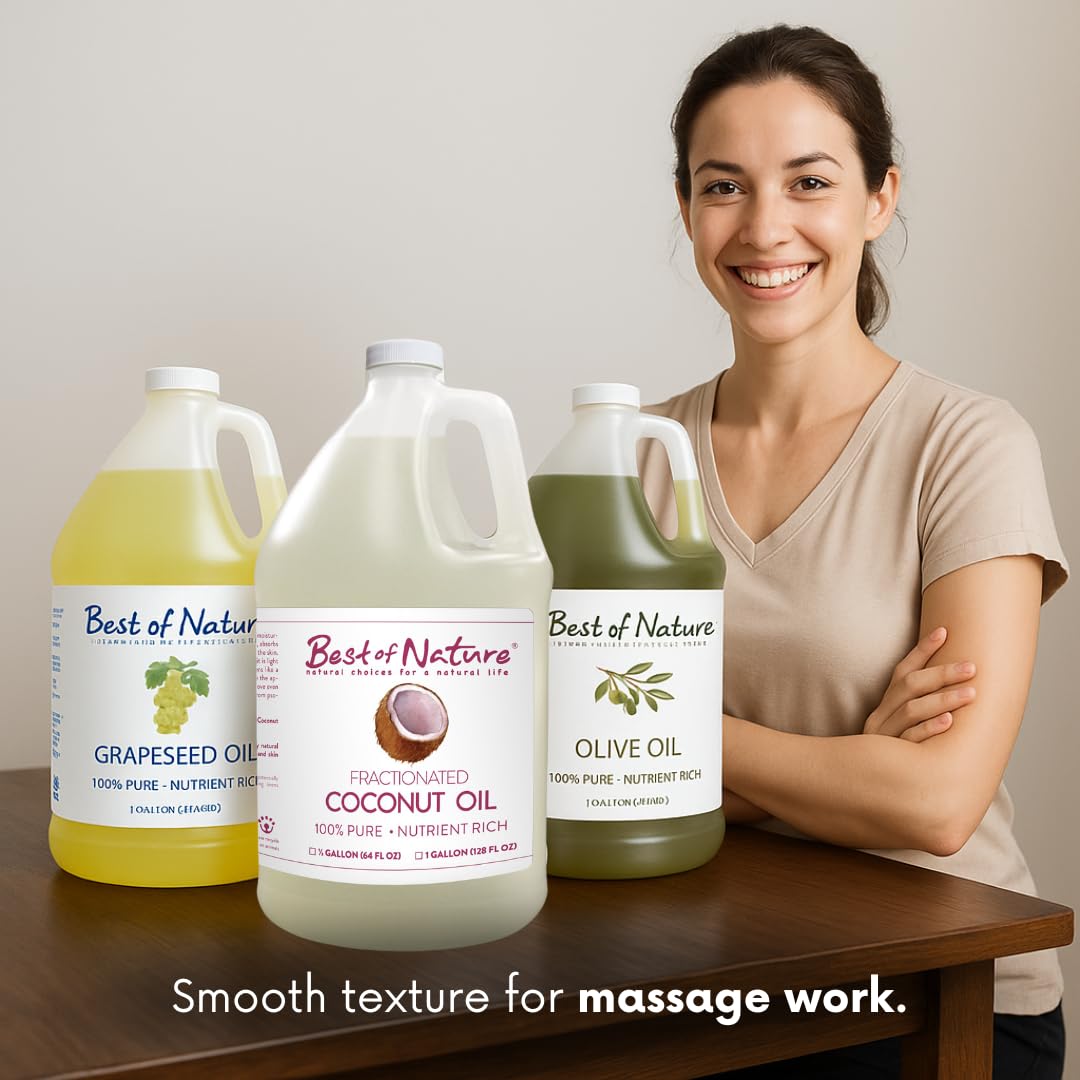 Best of Nature huile coco fractionnee — huile de massage relaxante pour le corps.