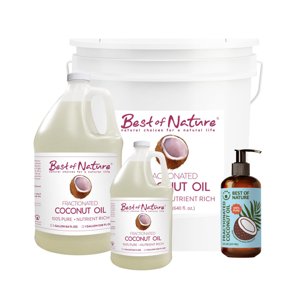 Best of Nature huile coco fractionnee — fabriquée aux États-Unis par une petite entreprise familiale.