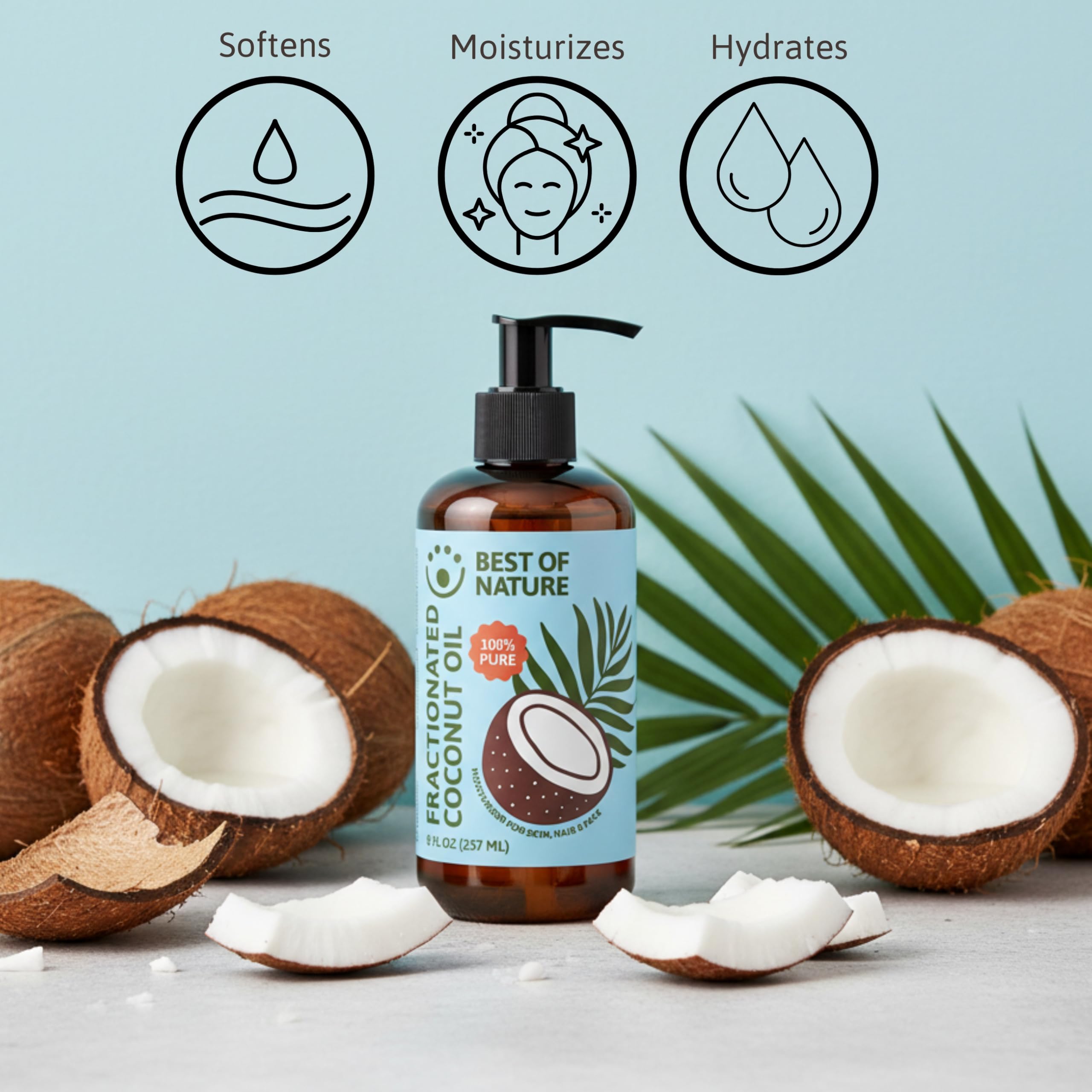 Best of Nature huile coco fractionnee — usage quotidien comme hydratant corporel.