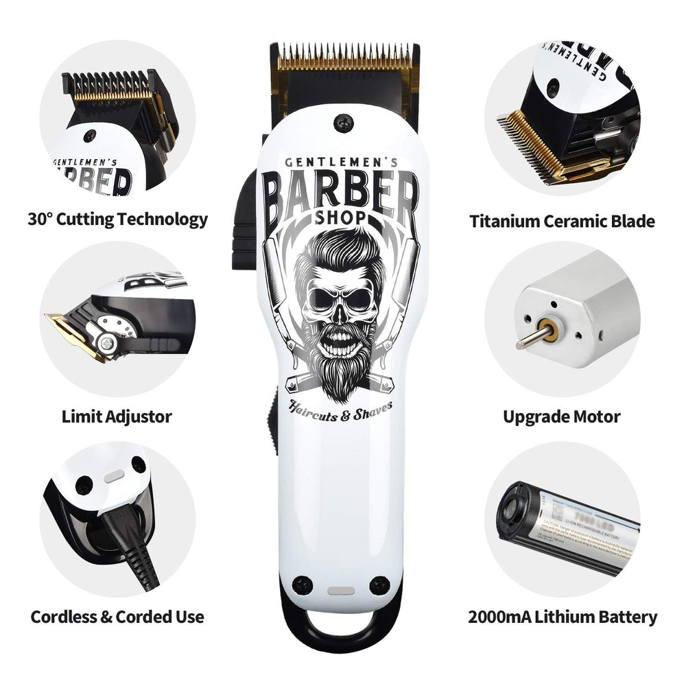 BESTBOMG cortapelos profesional motor silencioso para sesiones largas sin fatiga