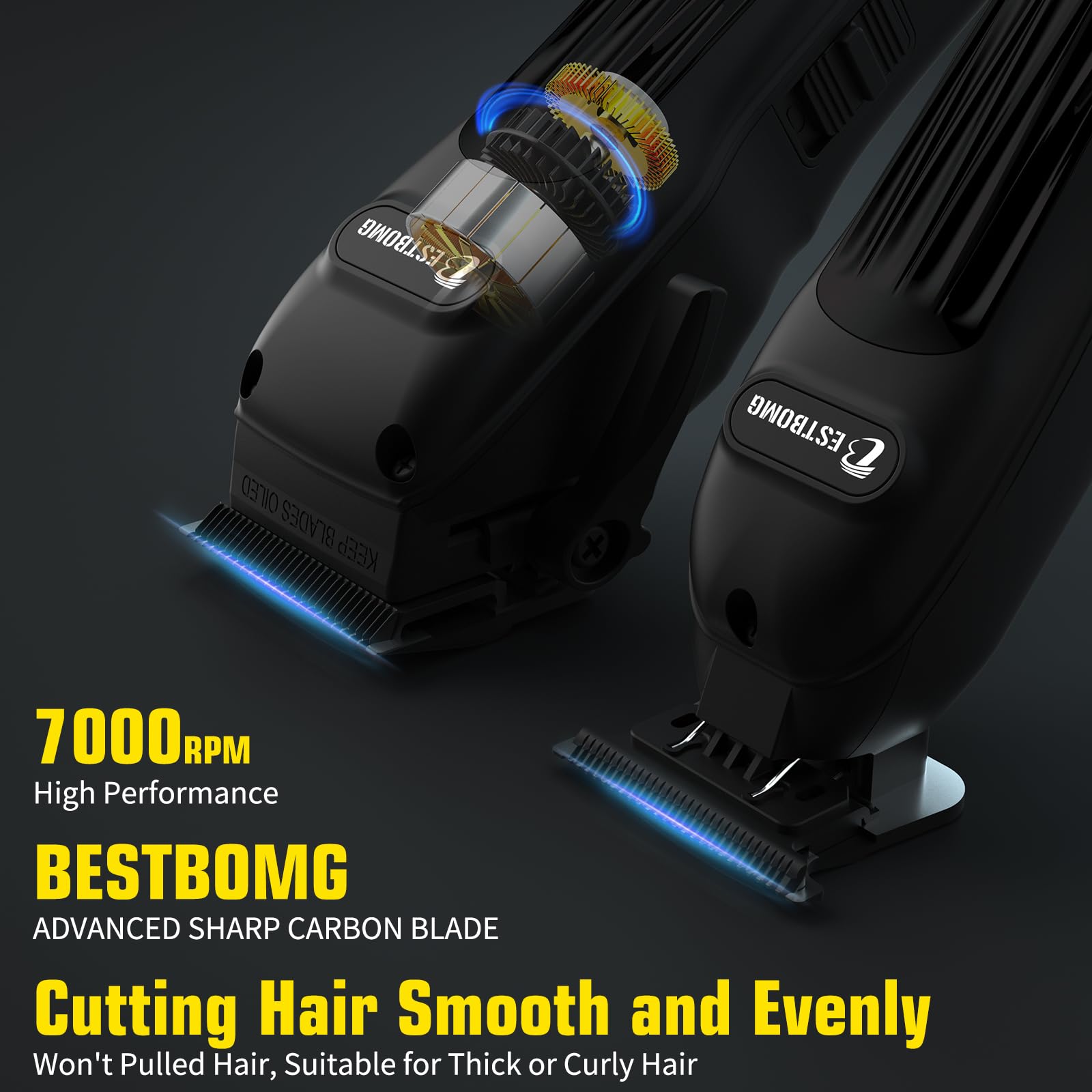 BESTBOMG BS-808A recortador de barba para detalles definidos.
