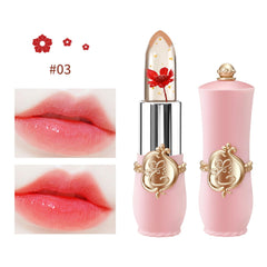 BestLand bálsamo labial flor real hidrata y suaviza los labios.