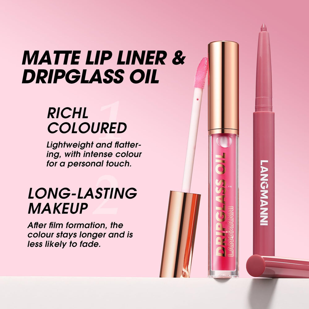 BestLand brillos labiales Rosa Brillo con acabado suave.