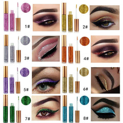 BestLand delineador líquido brillo 10 colores ideal para fiestas y bodas.
