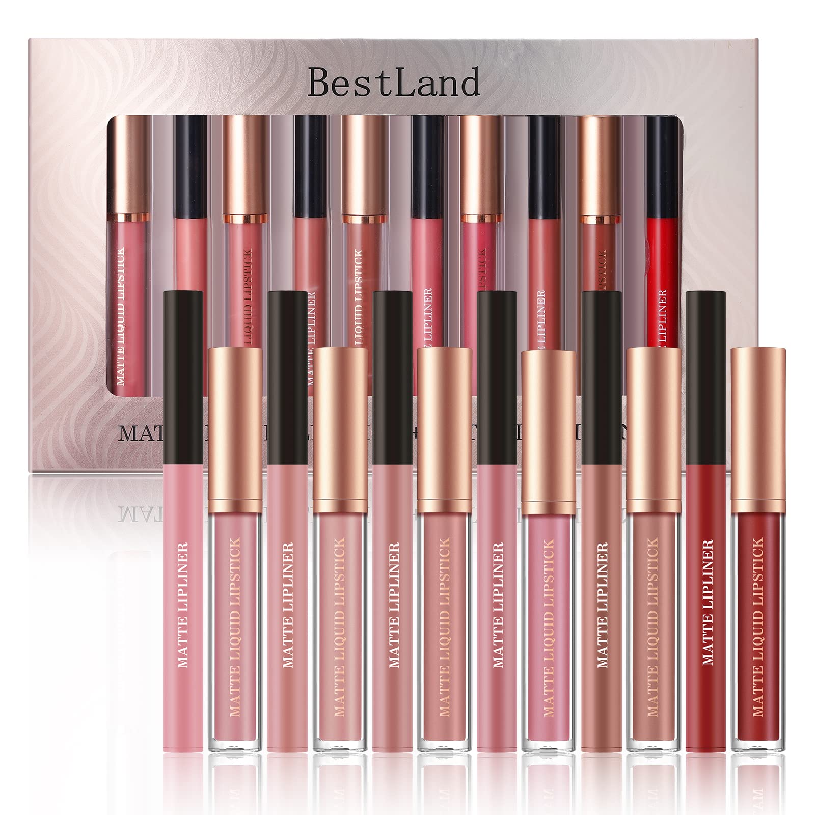 BestLand delineadores de labios, precisión para definir y prolongar color.