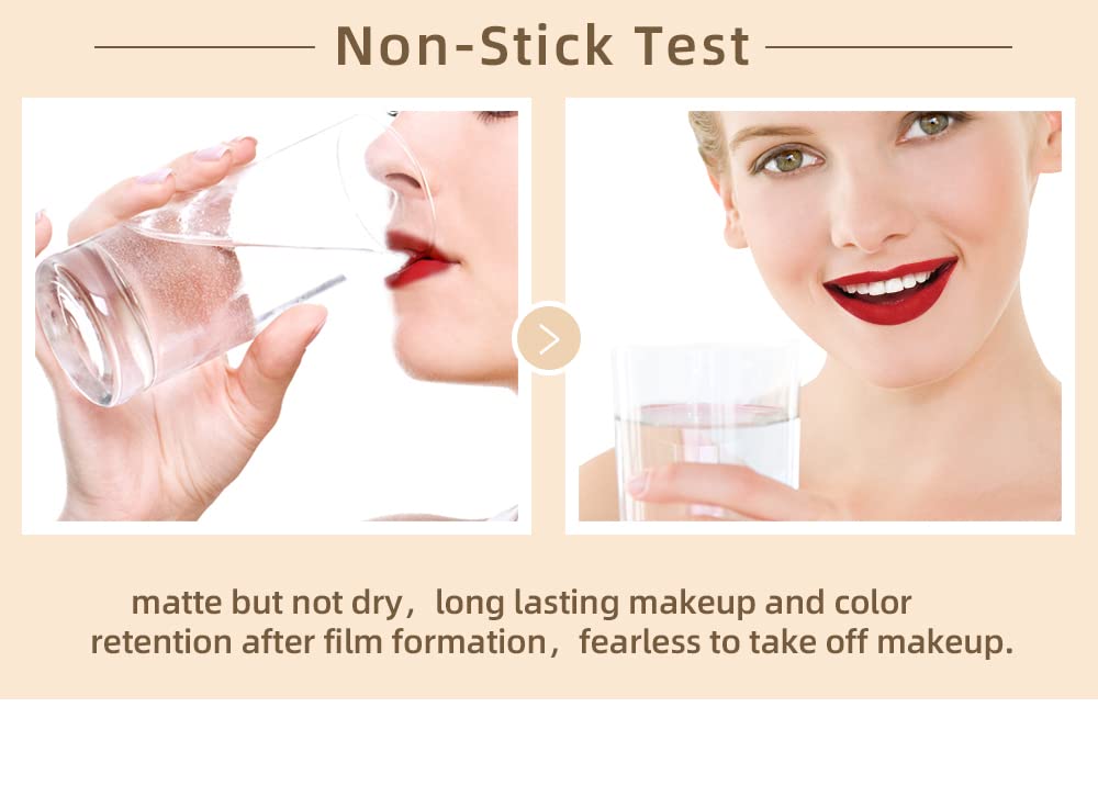 BestLand labial rojo vino para eventos, look sofisticado y acabado mate.