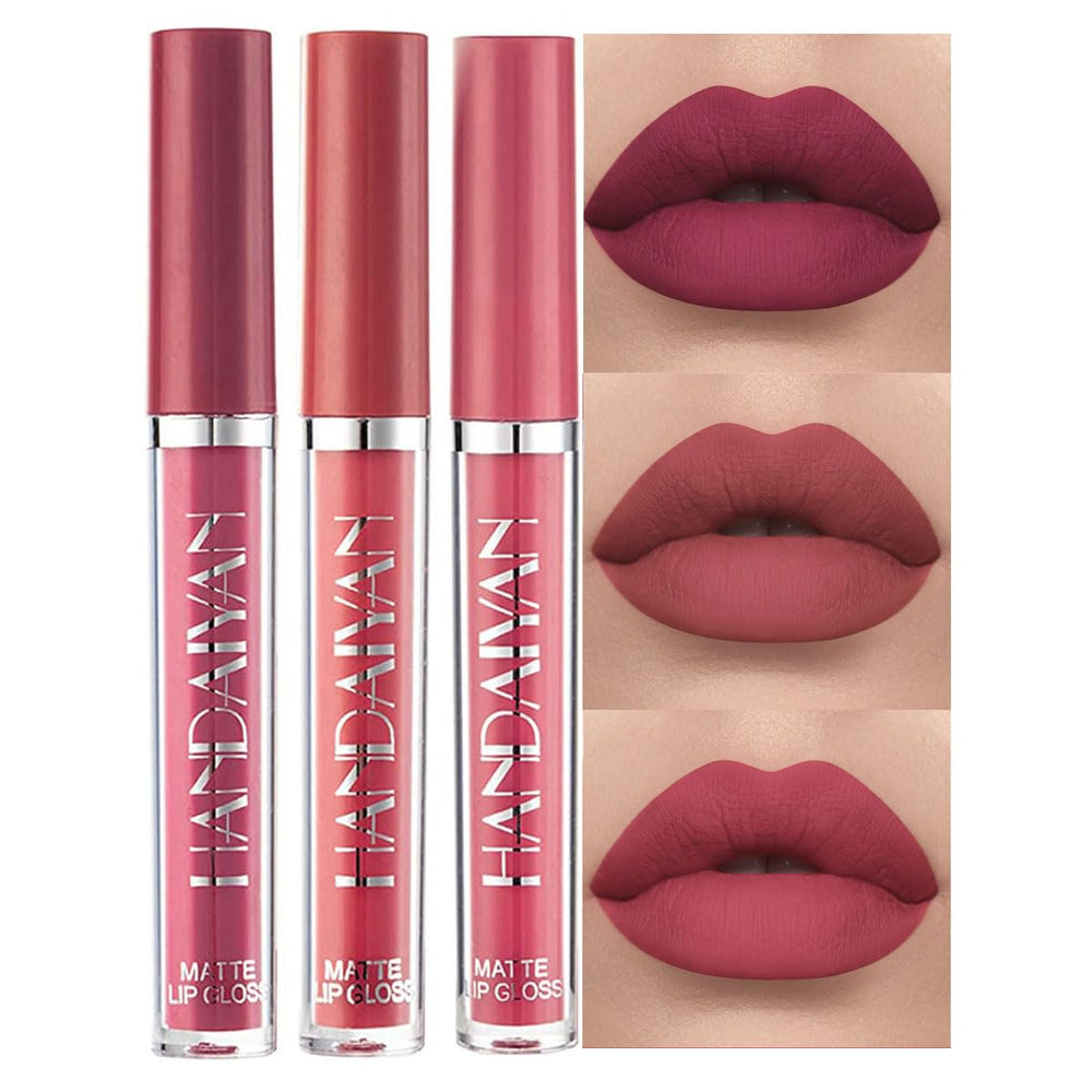BestLand Labial Líquido Mate: conjunto regalo con tres tonos para uso diario.