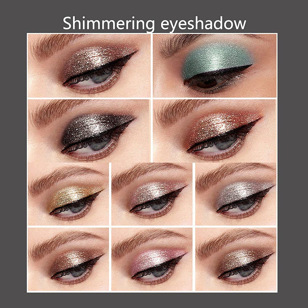 BestLand paleta diez colores sombras líquidas para estilo ahumado suave.