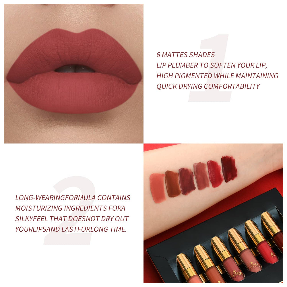 Labial líquido mate BestLand Burdeos: color llamativo con hidratación
