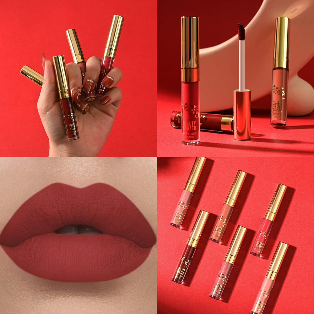 Labial líquido mate BestLand Ciruela: pigmento rico y sensación suave