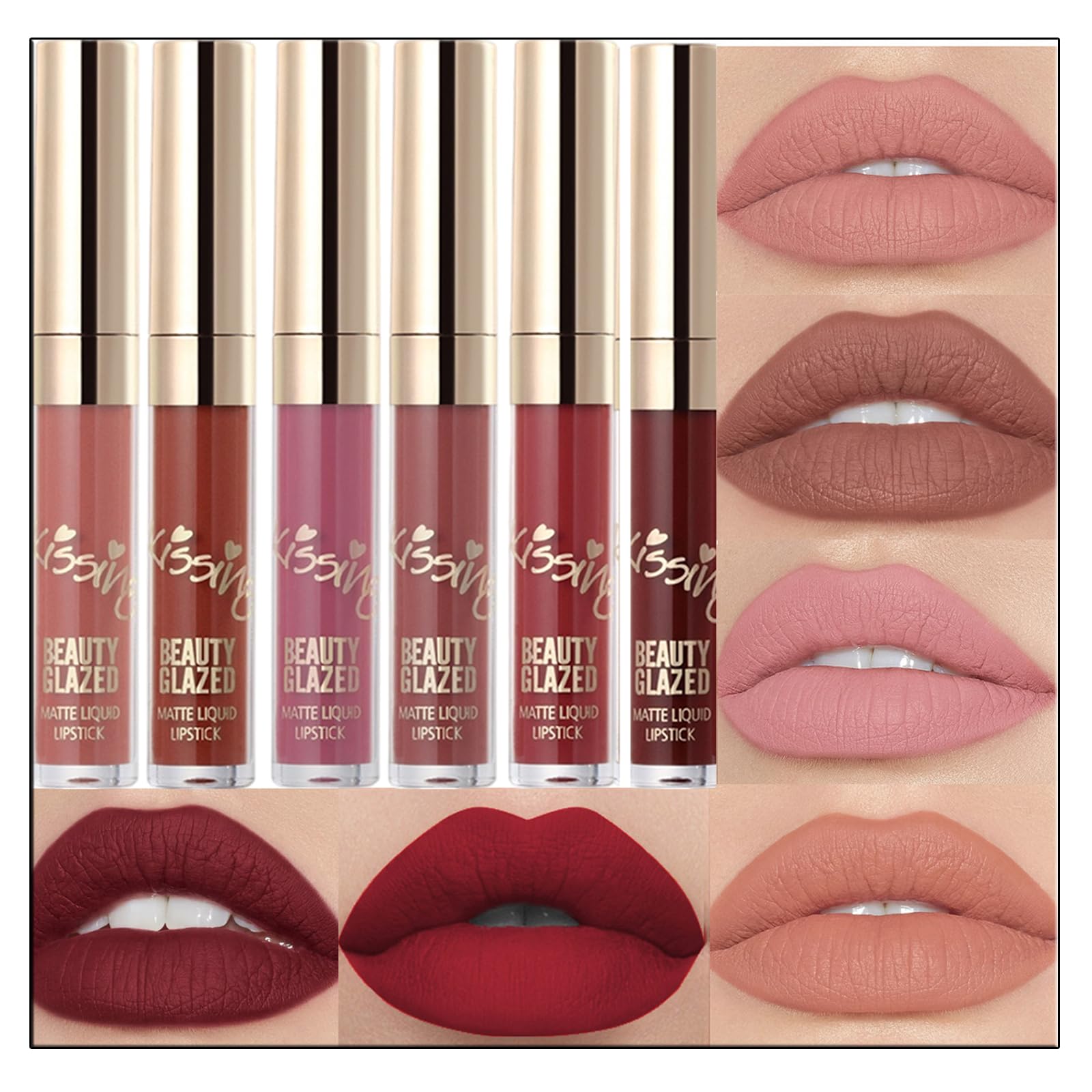 Labial líquido mate BestLand Nude clásico: tono versátil para diario