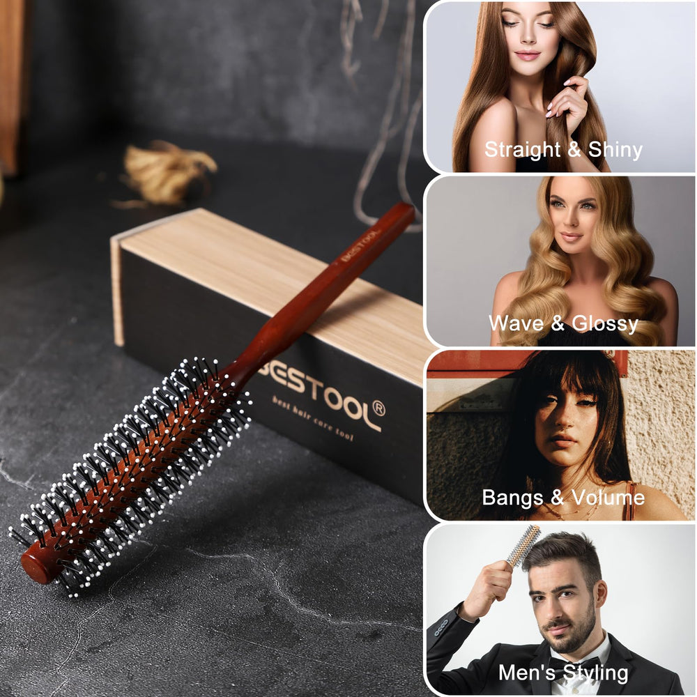 BESTOOL cepillo para barba con control cómodo y resultados suaves