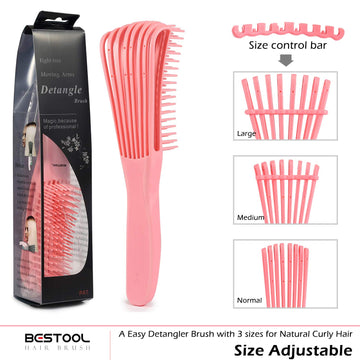 BESTOOL cepillo para uso en cabello mojado o seco, desenreda rápido