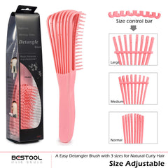 BESTOOL cepillo para uso en cabello mojado o seco, desenreda rápido