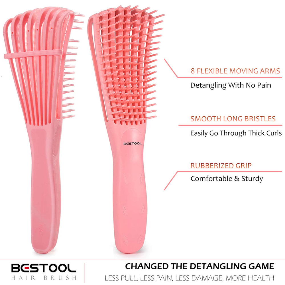BESTOOL cepillo con 8 brazos flexibles para menor fricción