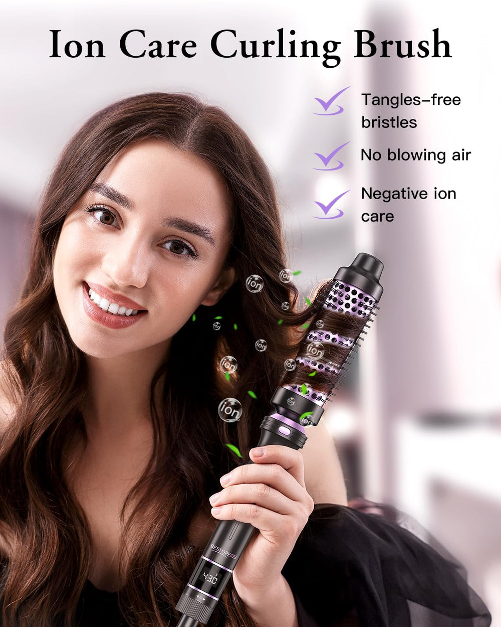 BESTOPE PRO bigudí 1 pulgada para rizos marcados y volumen.