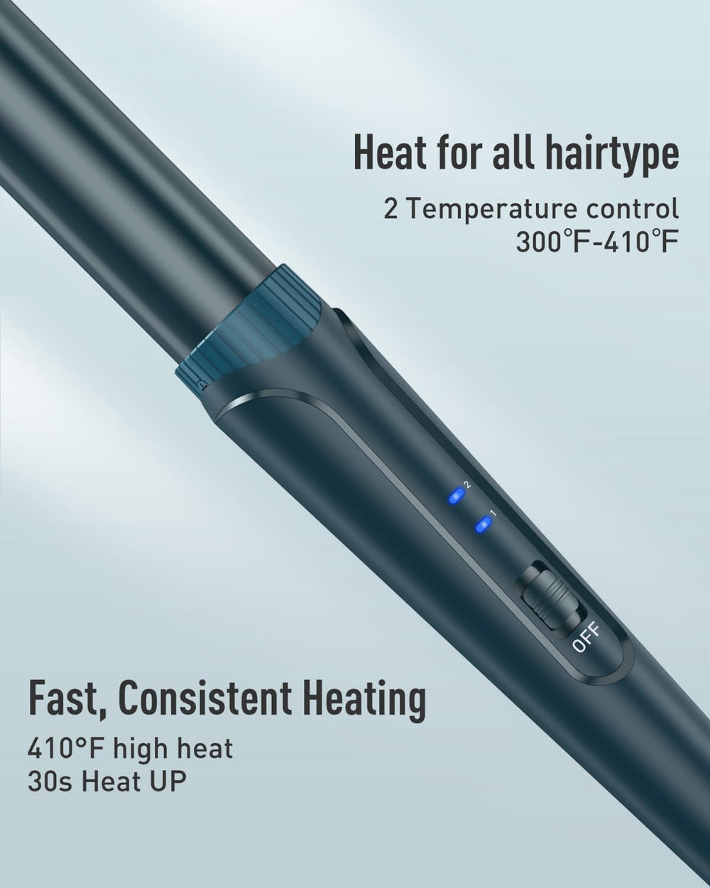 BESTOPE PRO Waver dos temperaturas ajustables, cuida el cabello.