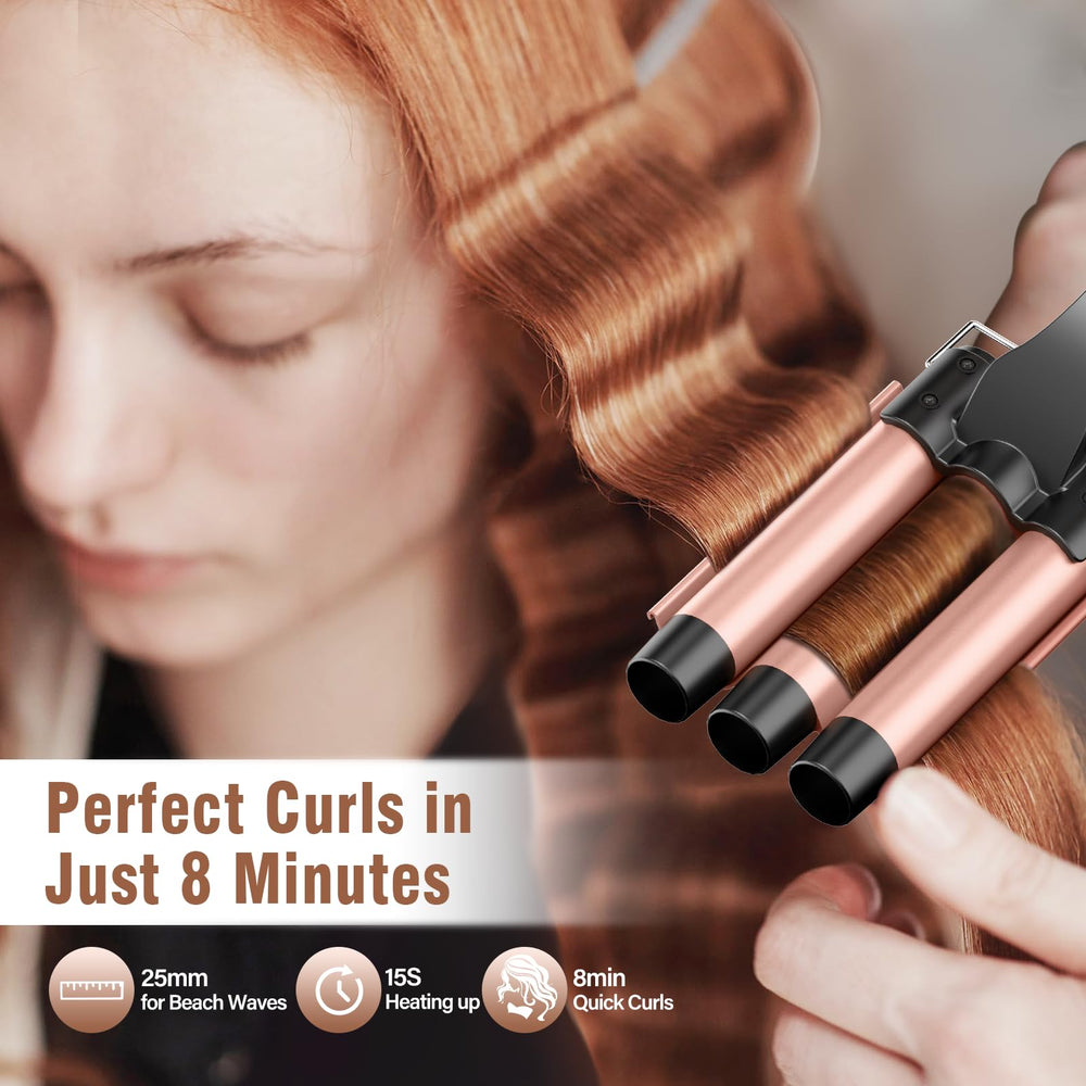 BESTOPE PRO Waver con cinco barriles cerámicos para estilos variados