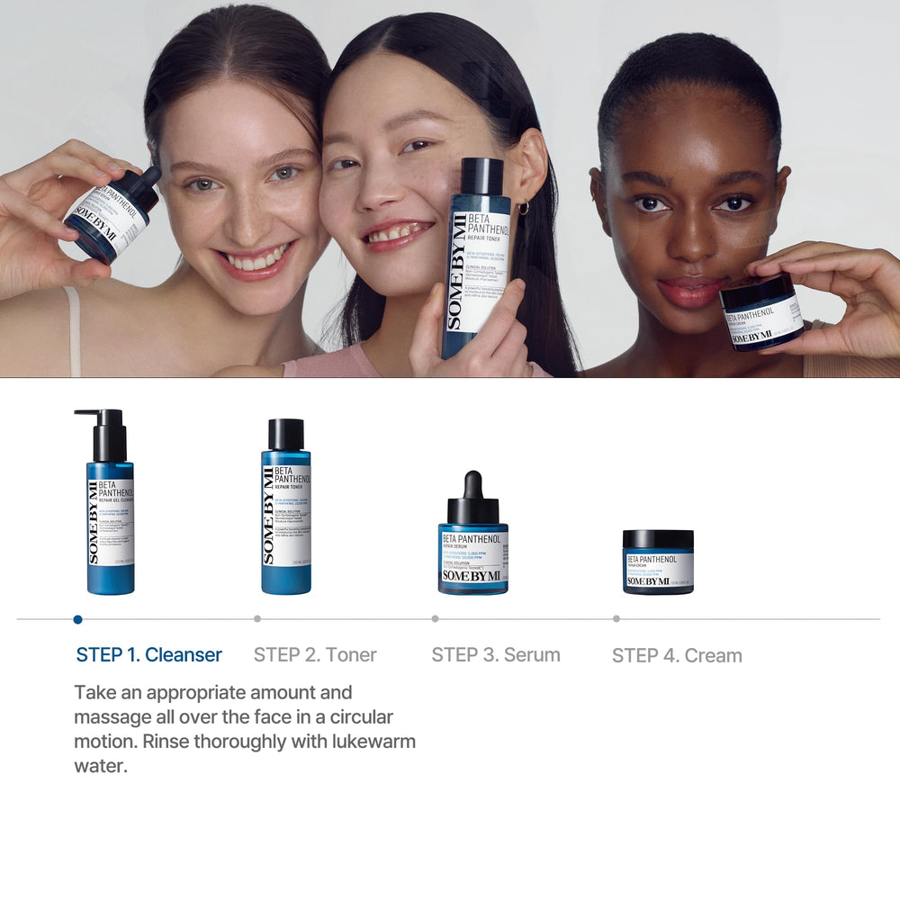 Beta-Panthenol Repair Gel Cleanser uso diario para rostro limpio y cómodo