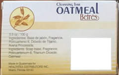 Betres jabón barra avena sin fragancia para piel sensible.