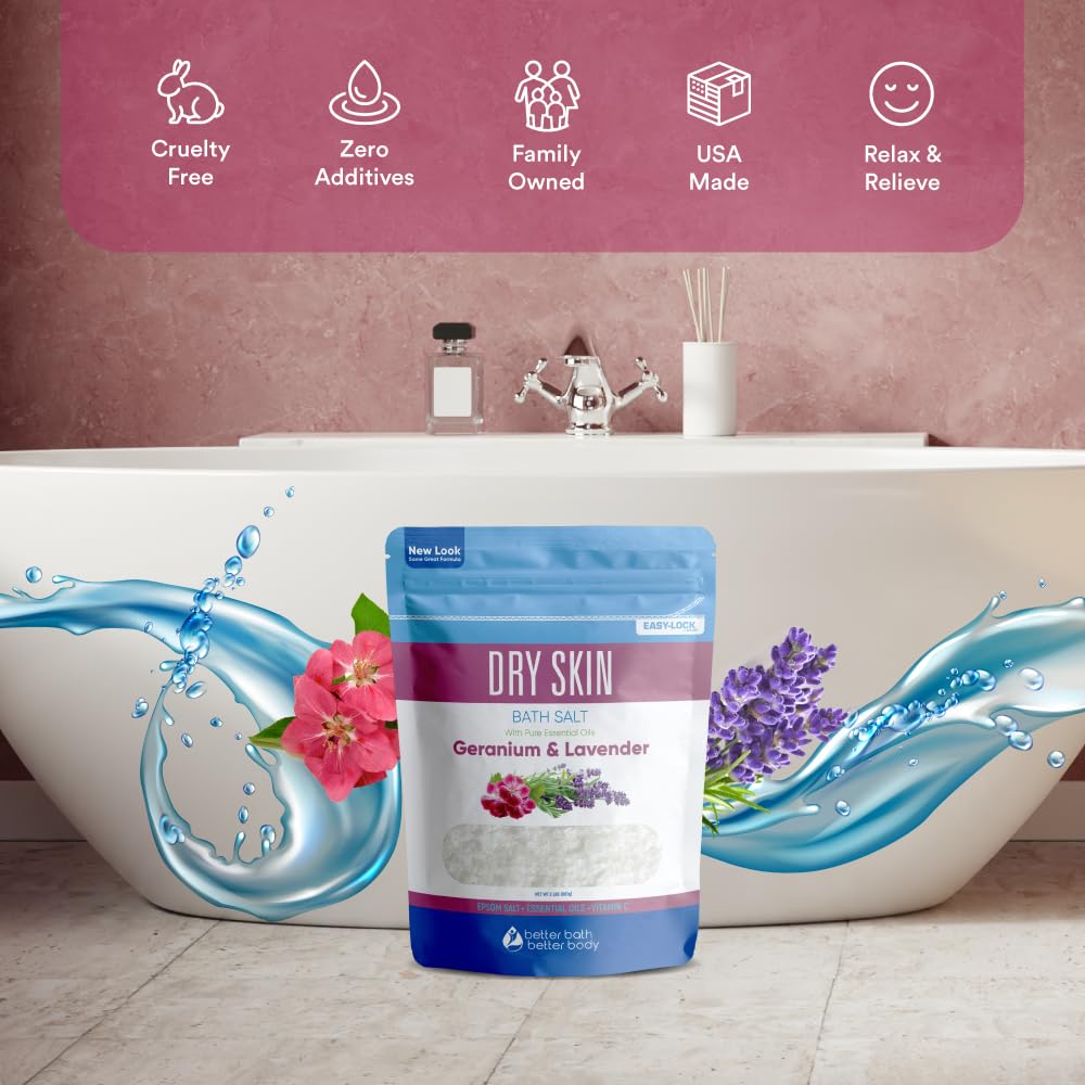Better Bath Better Body: aceites esenciales de geranio y lavanda para experiencia sensorial
