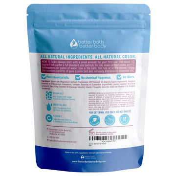 Better Bath Better Body: cierre presion seguro en bolsa para almacenamiento