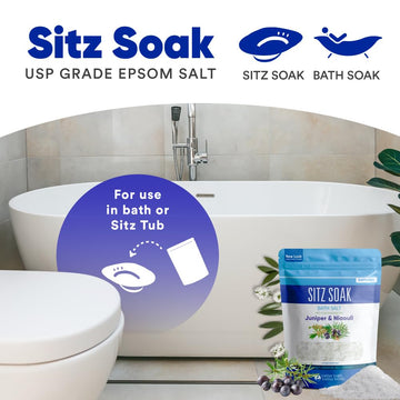 Better Bath Better Body Sitz Bath – sel d’Epsom USP pour un bain potentiellement relaxant.