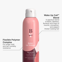 Better Not Younger frasco de cabello con brillo natural.
