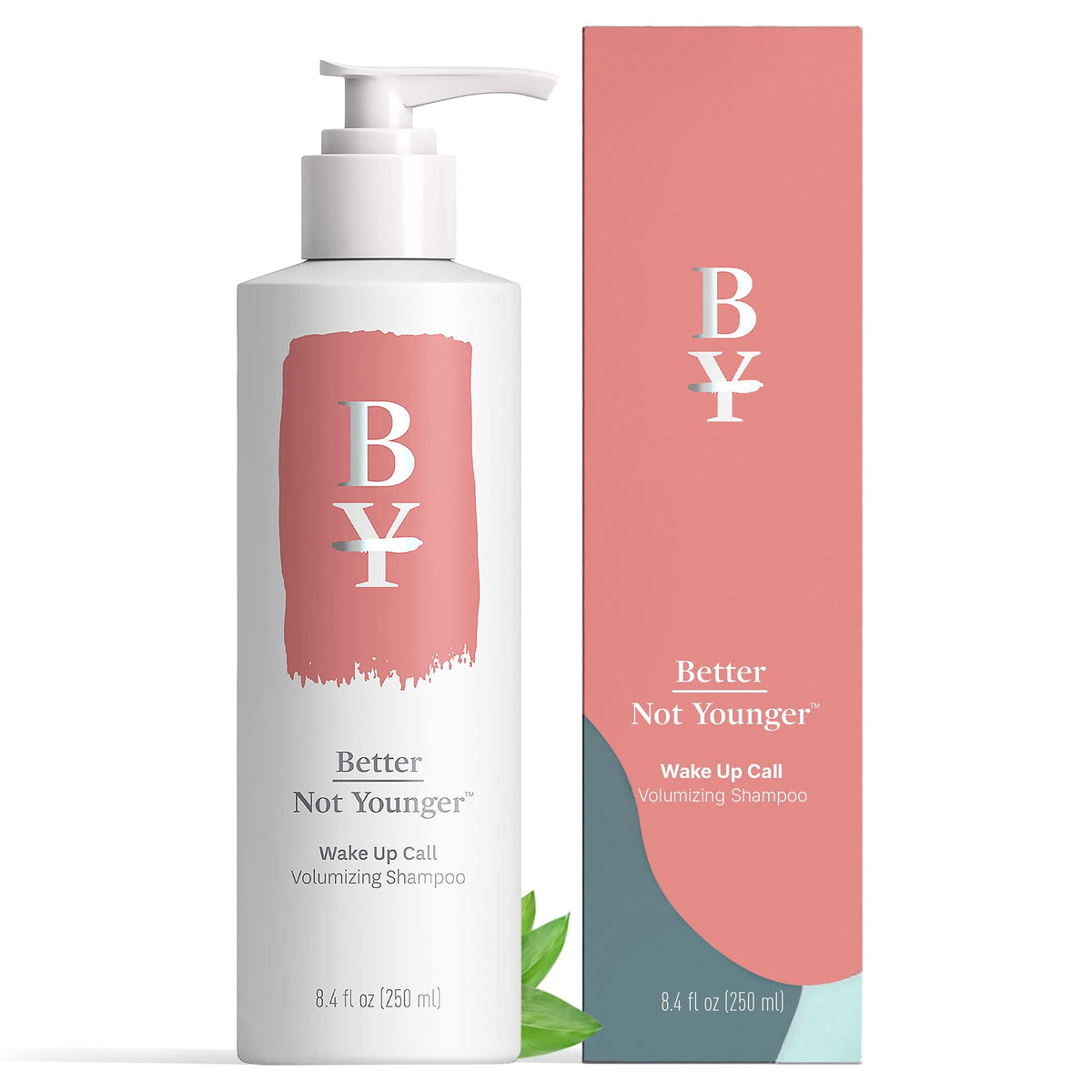 Wake Up Call: bouteille Better Not Younger protégeant la couleur et donnant du volume.