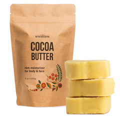 Better Shea Butter bloque manteca cacao 8oz para hidratación profunda de piel seca