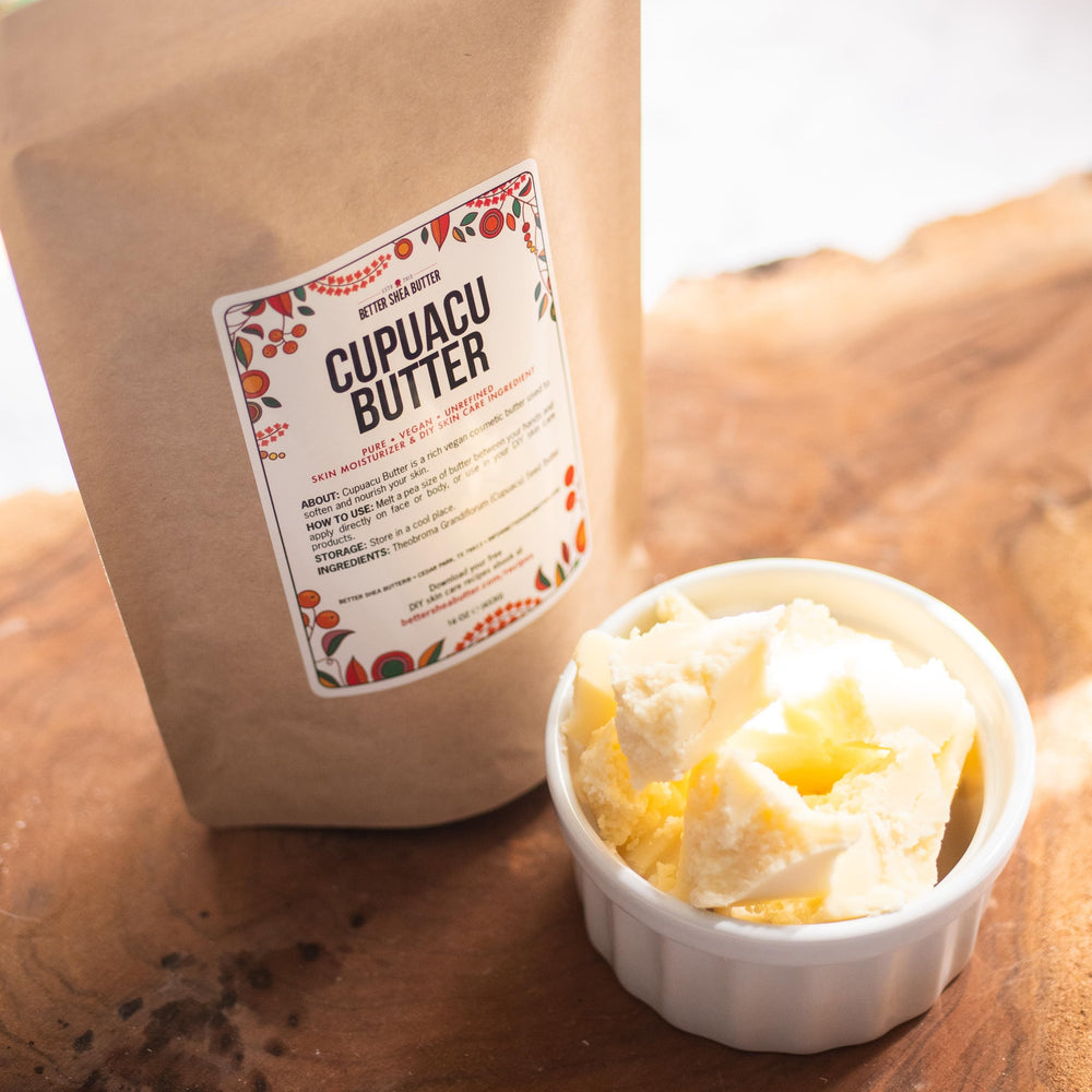 Better Shea Butter Cupuacu Manteca Raw ideal para jabones artesanales.