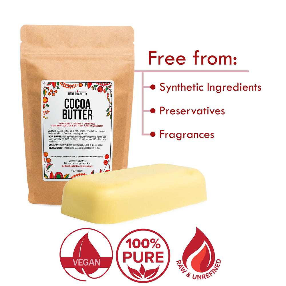 Better Shea Butter manteca cacao vegana y no refinada lista para uso externo