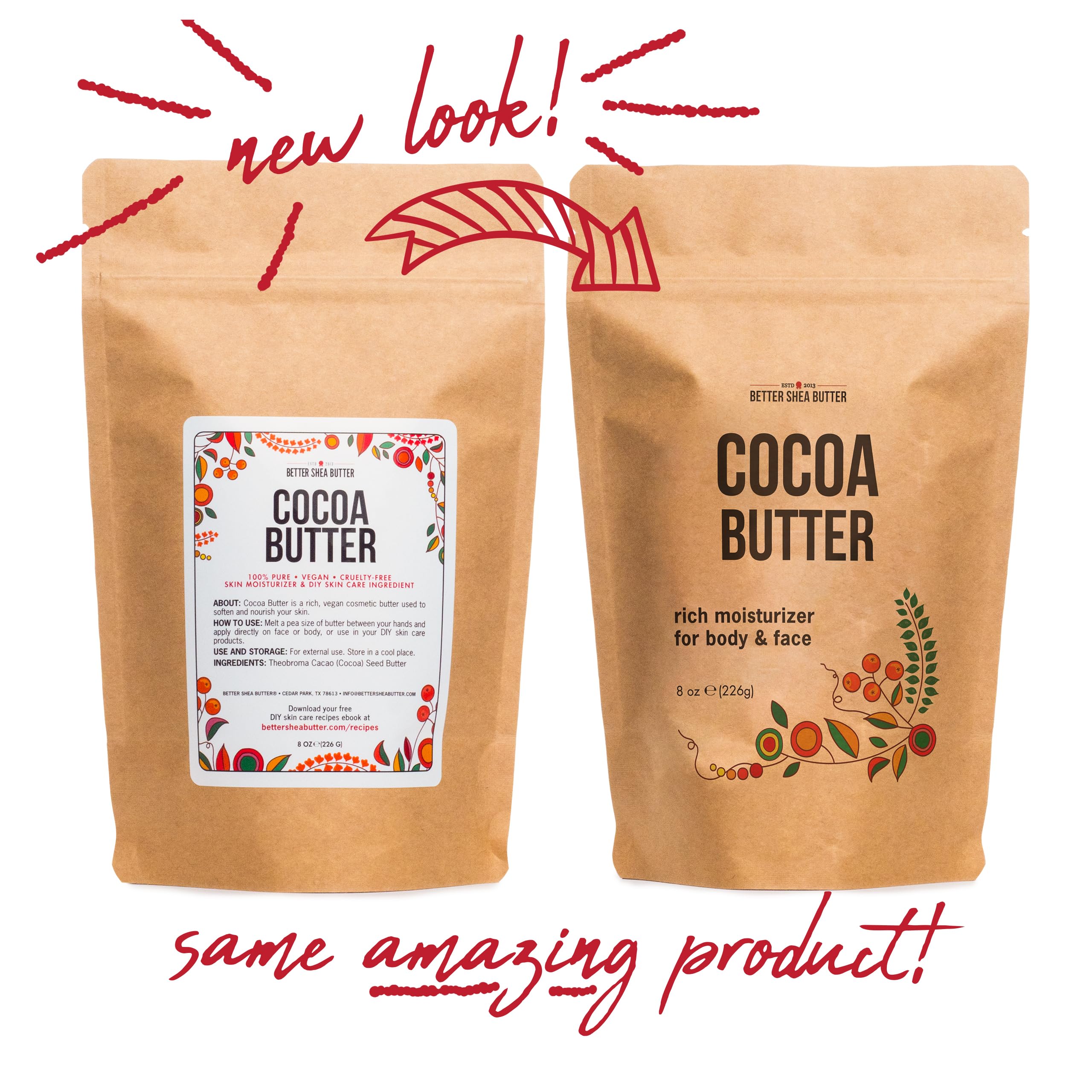 Notas naturales de Better Shea Butter que permiten usos simples