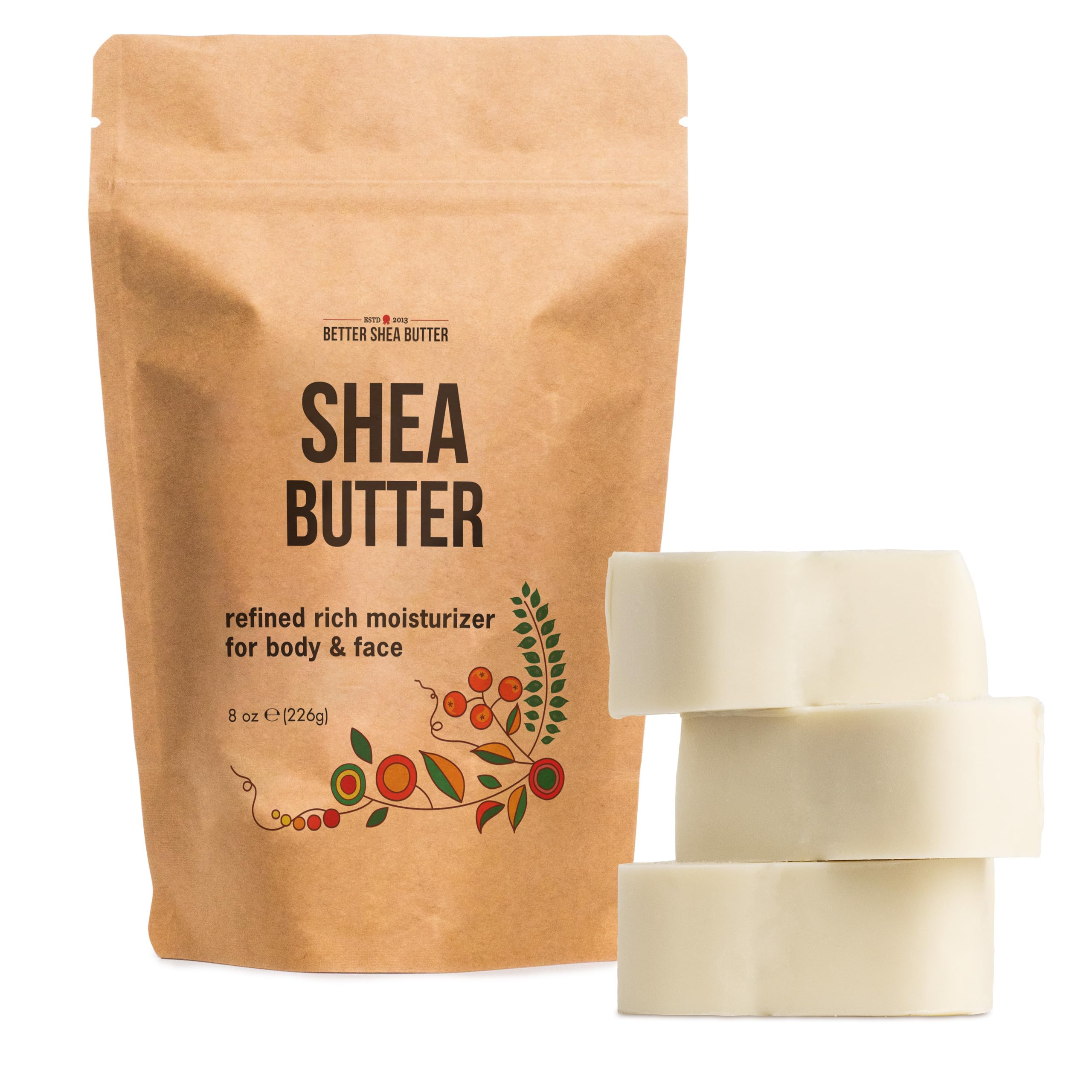 Better Shea Butter barra refinada sin fragancia para piel y cabello suave