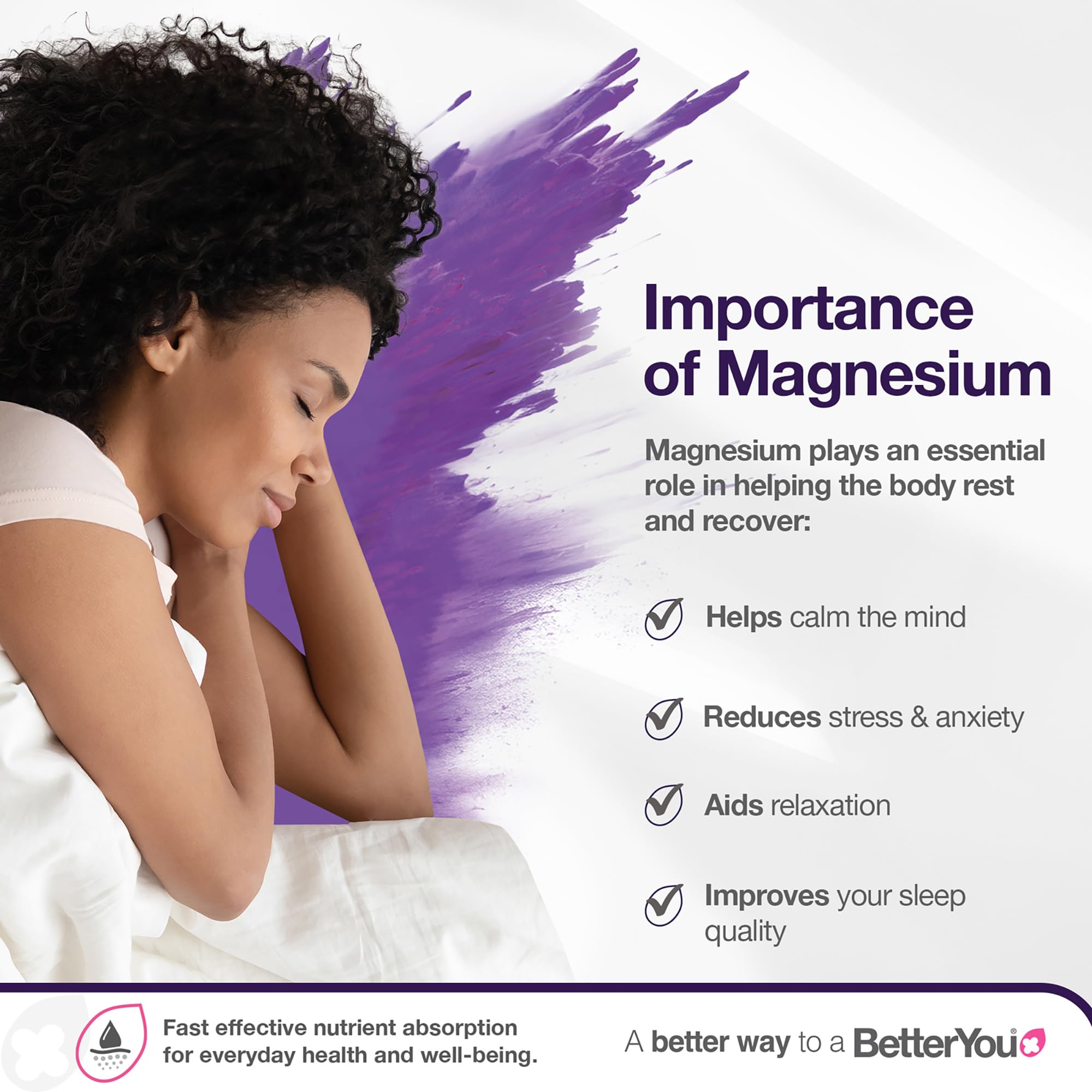 BetterYou crema corporal magnesio con lavanda, experiencia calmante para la piel