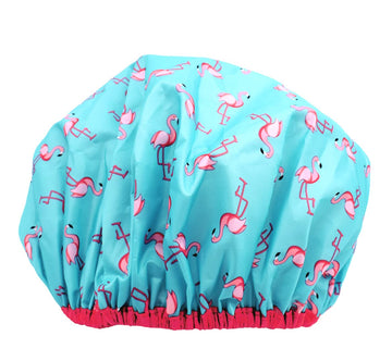 Gorra con forro PEVA protege el peinado durante la ducha.