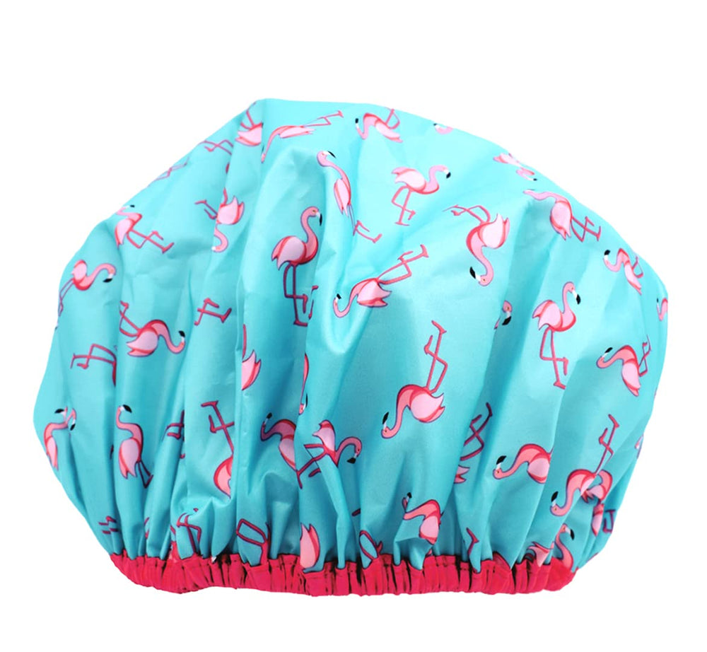 Gorra con forro PEVA protege el peinado durante la ducha.