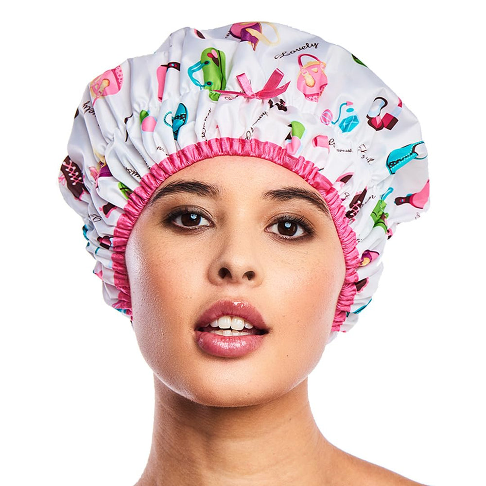 Gorra Betty Dain Fashionista extragrande protege todo el cabello de salpicaduras