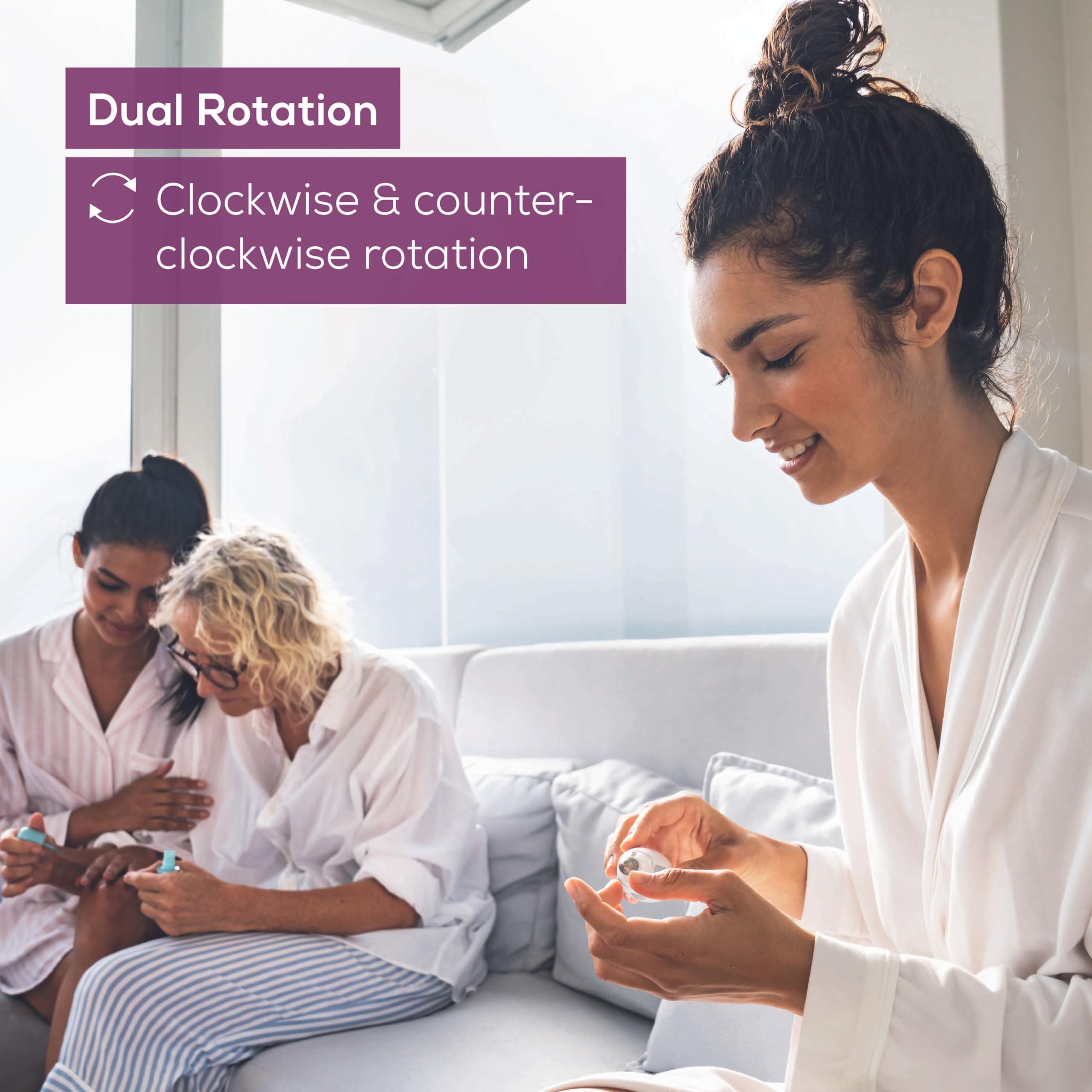 Beurer MP32 dual rotation supports clockwise or counterclockwise use.
