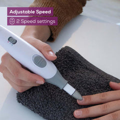 Beurer MP32 felt buffers refine edges for salon-like finishes.