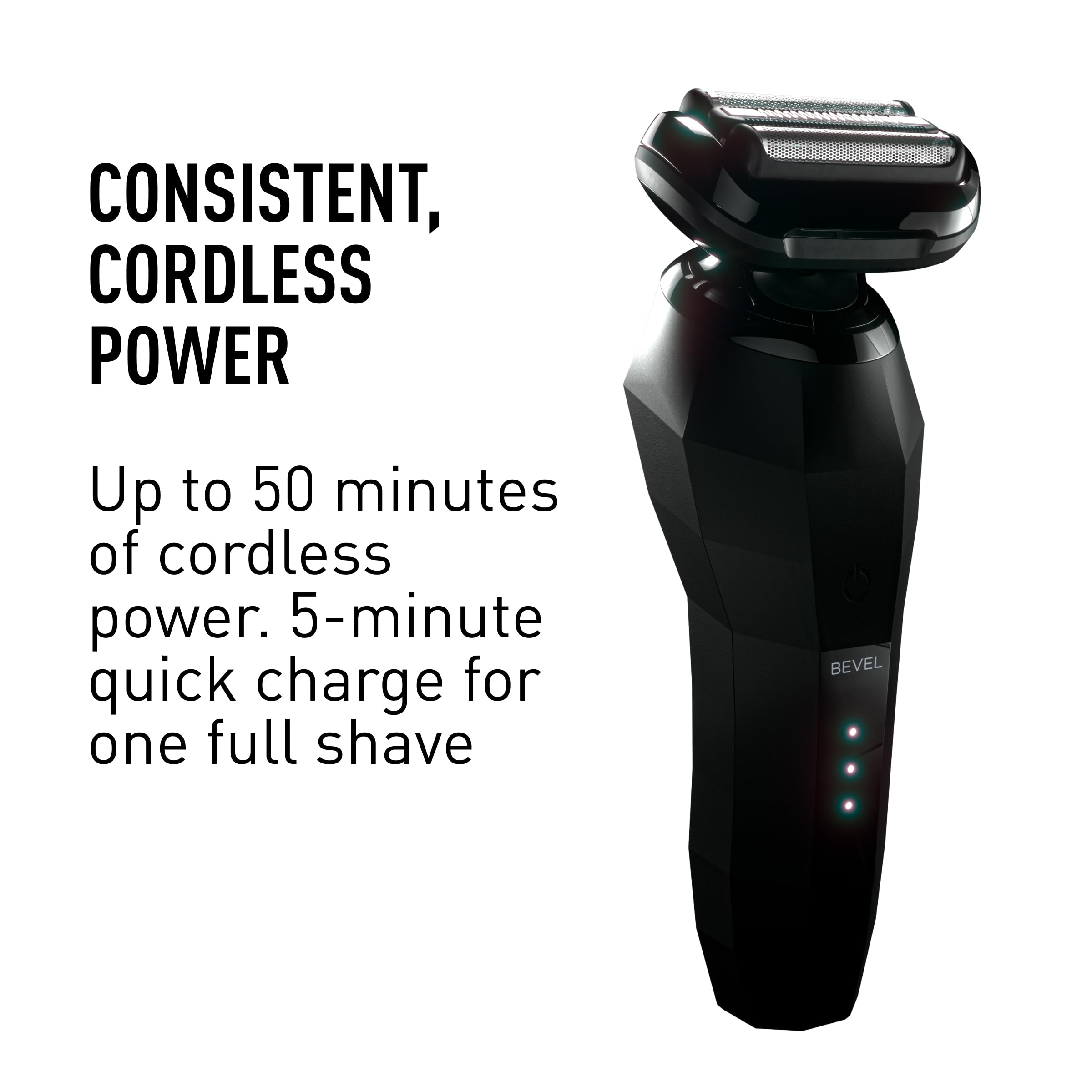 Bevel: batería de 50 minutos para afeitados sin cables