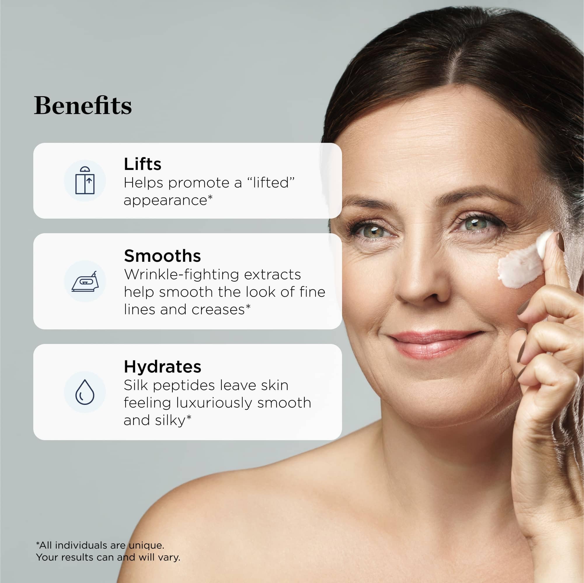 Aplicación en rostro y cuello para un aspecto más firme con Beverly Hills MD