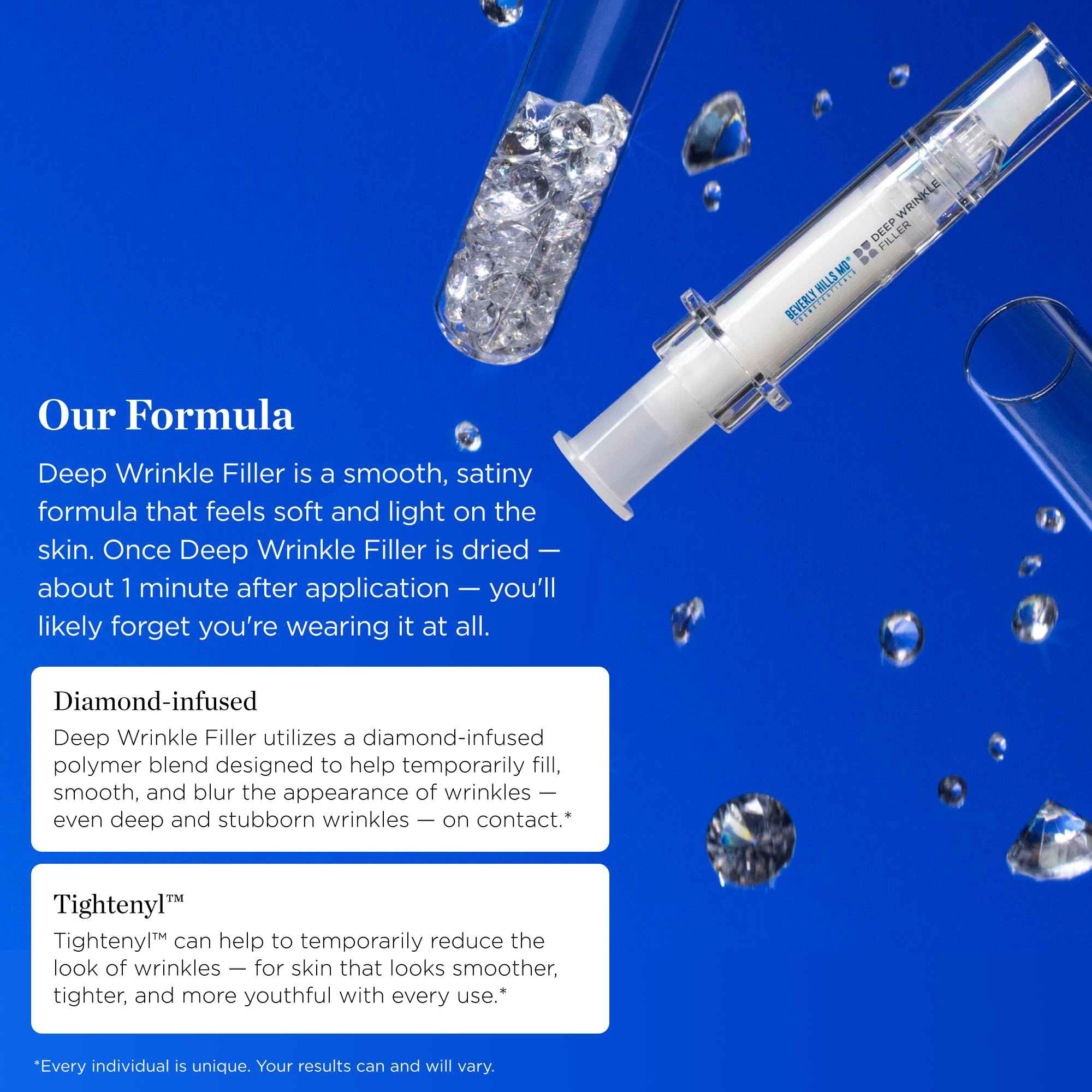 Beverly Hills MD Tightenyl ingrediente tensor para firmeza visible.