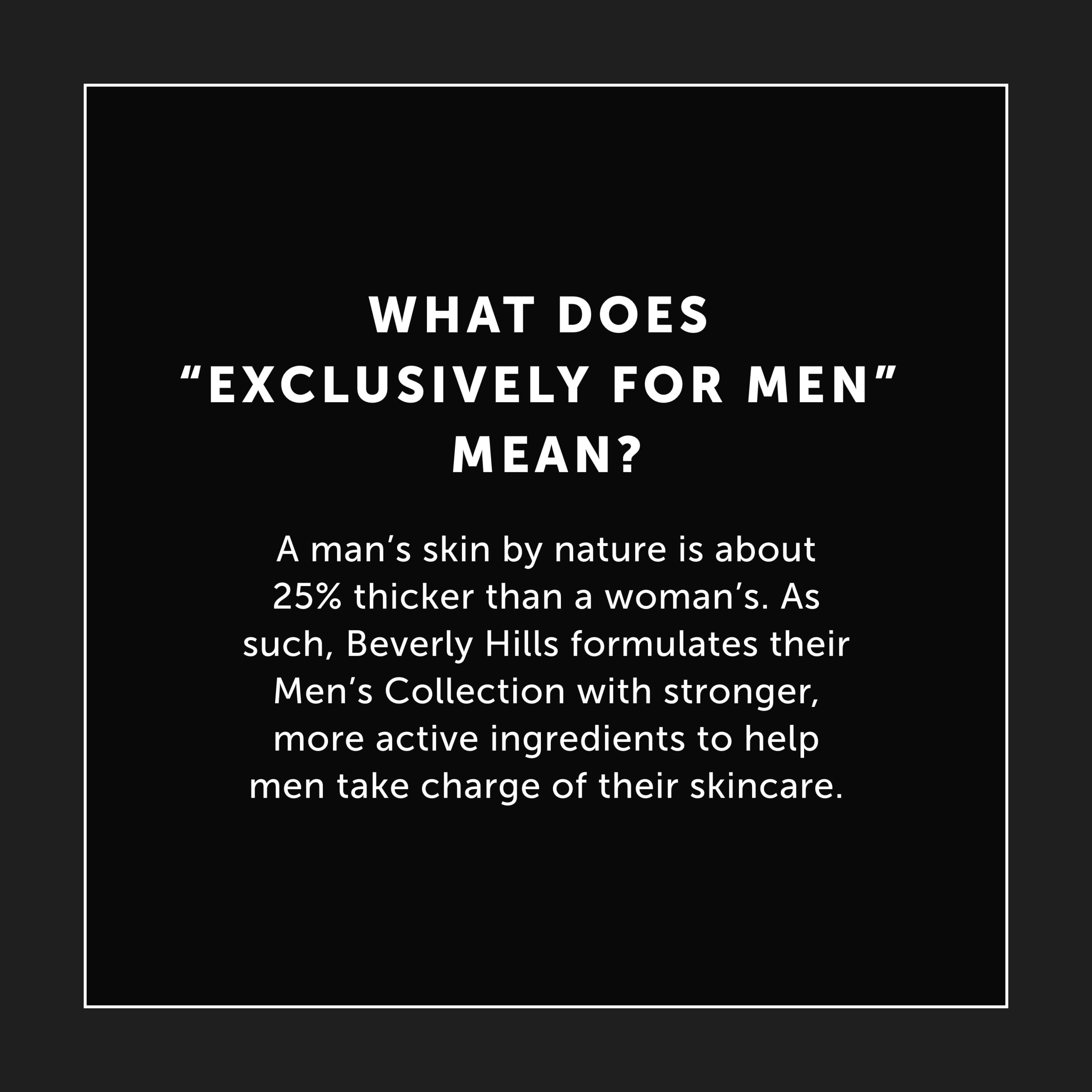 Beverly Hills Men aplicación diaria, ritual de cuidado facial diario.