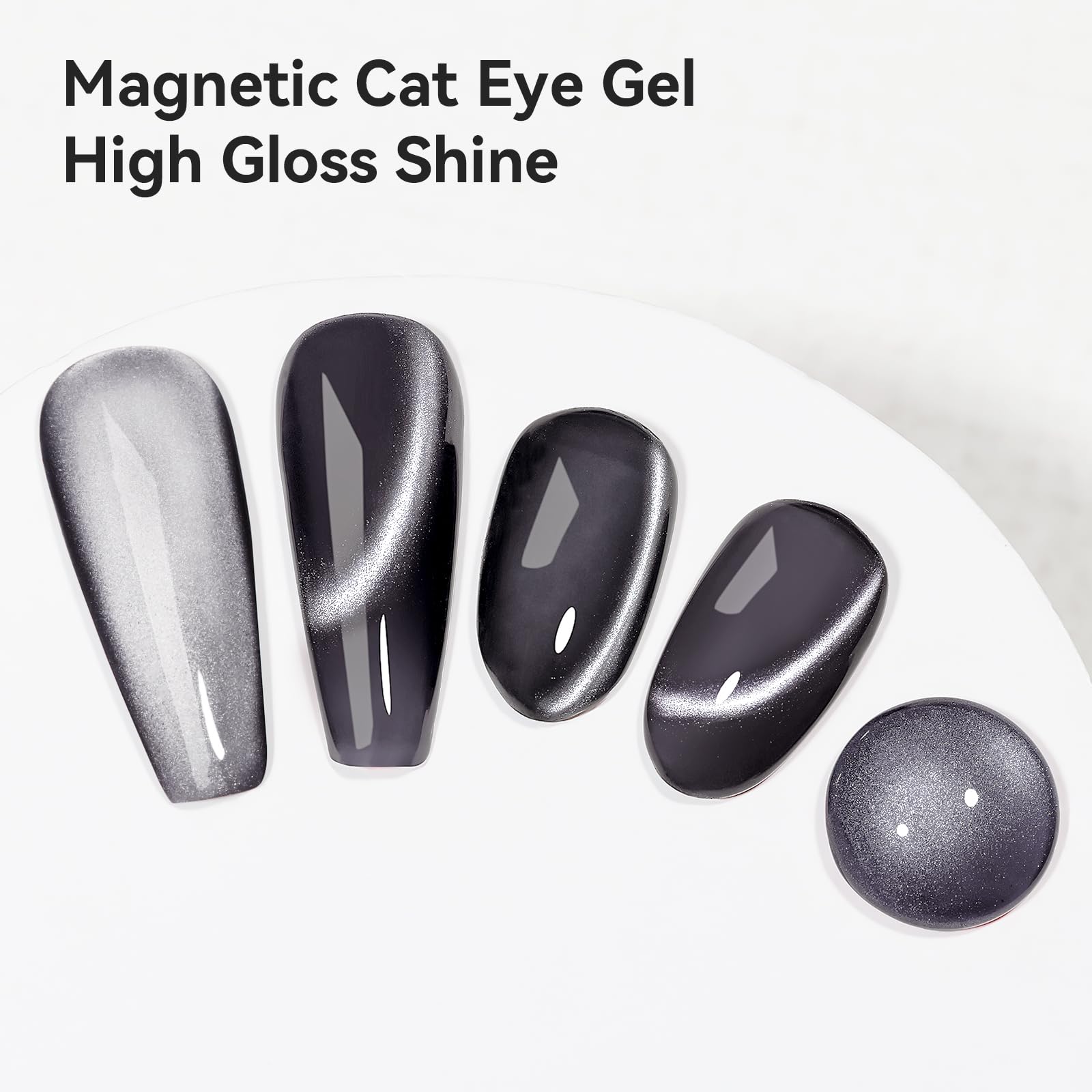 Bevimee ojo de gato brillo hologografico efecto cintilante en uñas