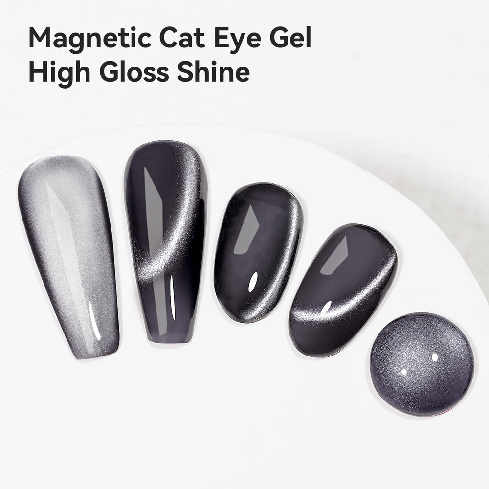 Bevimee ojo de gato brillo hologografico efecto cintilante en uñas