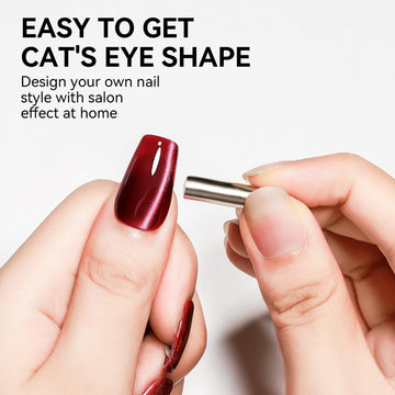 Bevimee gel Cat Eye, textura brillante con alta cobertura para uñas vibrantes.